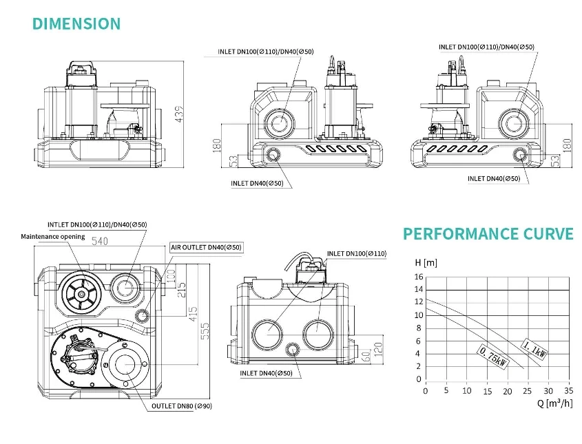 DMJ60 dimension drawing from the 2026 catalog