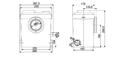 WL450D dimension drawing from the 2026 catalog