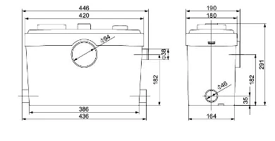 WL600C dimension drawing from the 2026 catalog