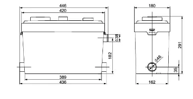 WL600F dimension drawing from the 2026 catalog