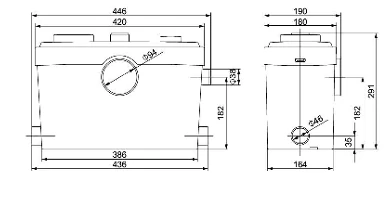 WL900B dimension drawing from the 2026 catalog